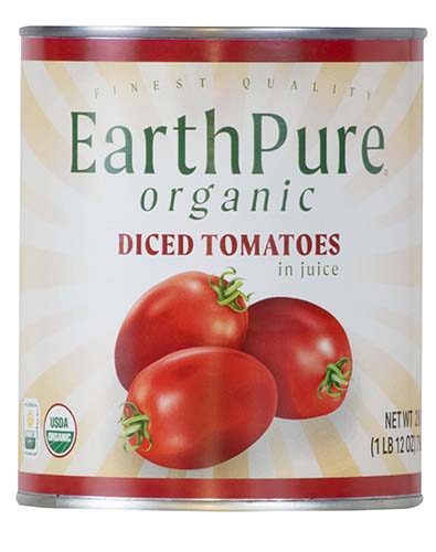 EarthPure® Organic Diced Tomatoes