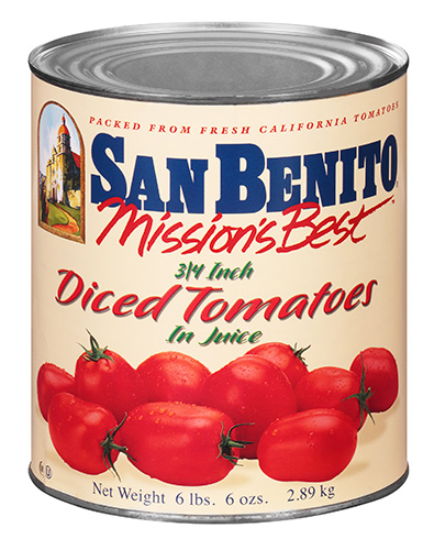 San Benito Mission’s Best® 3/4″ Diced Tomatoes