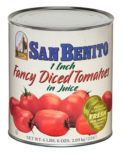 San Benito® Fancy 1″ Diced Tomatoes