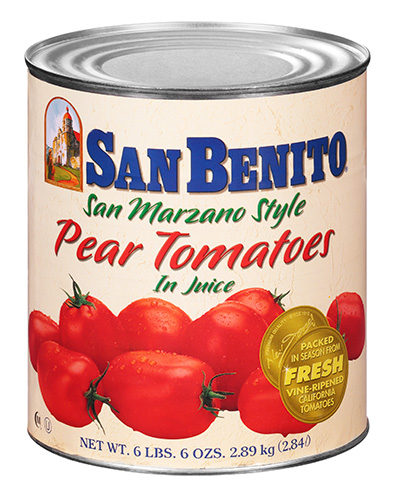 San Benito® Choice, Whole Peeled Pear Tomatoes