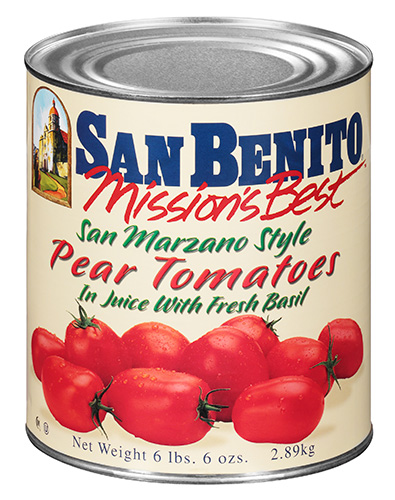 San Benito Mission’s Best® “San Marzano Style” Whole Peeled Pear Tomatoes