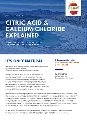 calcium chloride and citric acid experiment